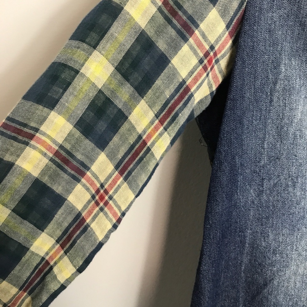 Desigual Patchwork Embroidered Tunic Top-Denim-Eu… - image 3